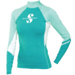 Scubapro UPF 80 Rashguard T-Flex Top Langarm, Damen - Caribbean