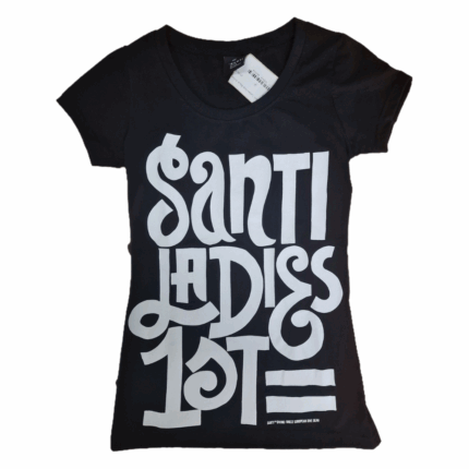 SANTI T-Shirt "Ladies First Black-Schwarz"