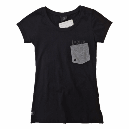 SANTI T-Shirt "Ladies First Schwarz mit Tasche"